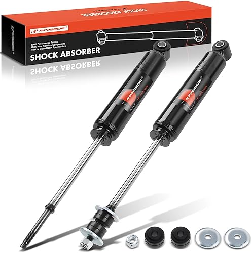 A-Premium Par delantero (2) Conjunto de amortiguador compatible con Dodge Dakota 1987 1988 1989 1990 1991 1992 1993 1994 1995 1996, 4WD (tracción en