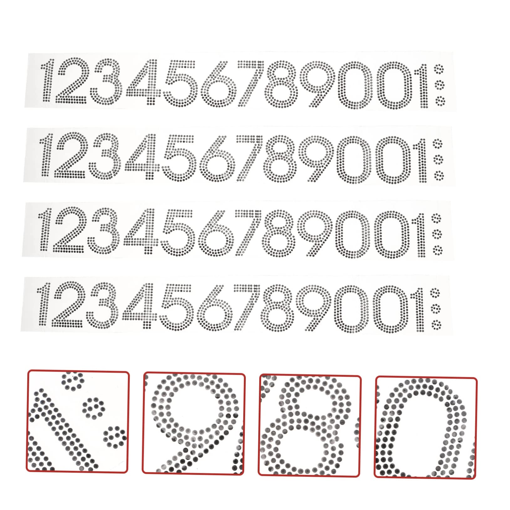 DOITOOL 120 Pezzi Toppe Decorative Strass per Riparazioni e Decorazioni Abbigliamento Adesivi Termoadesivi per Diy per Coprire e Tessuti Adatti per Magliette Cuscini e
