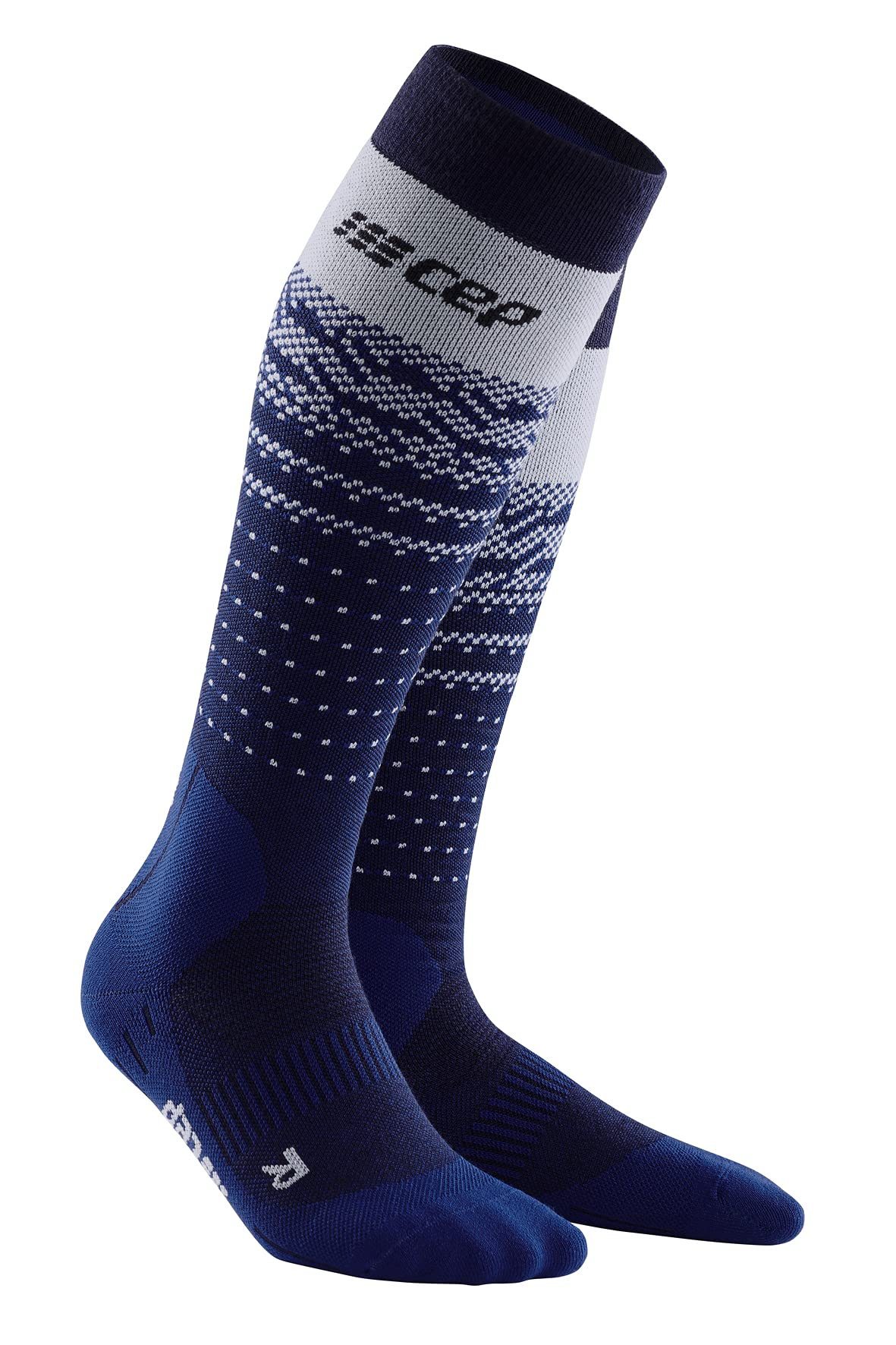 Cep Chaussettes de Compression Thermiques de Ski en mérinos Femme Compression