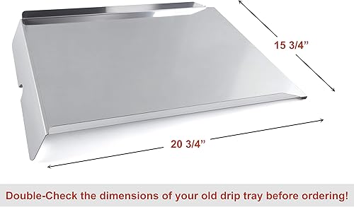 Miniatura 2 de DELSbbq Reemplazo del deflector de calor de bandeja de goteo para parrilla ahumadora de pellets Traeger, BAC-012