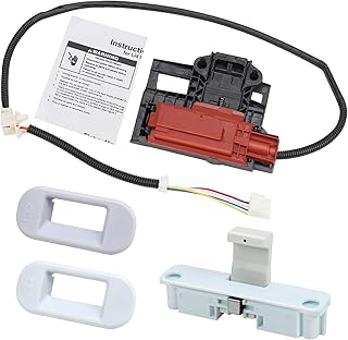 W10404050 Washer Lid Lock Latch Switch Assembly and W10240513 Strike, Compatible with Whirlpool May.tag Ken.more Amana Crosley Washers, Replaces W10238287, W10404050VP, W10744659, 1938607, AP5263307