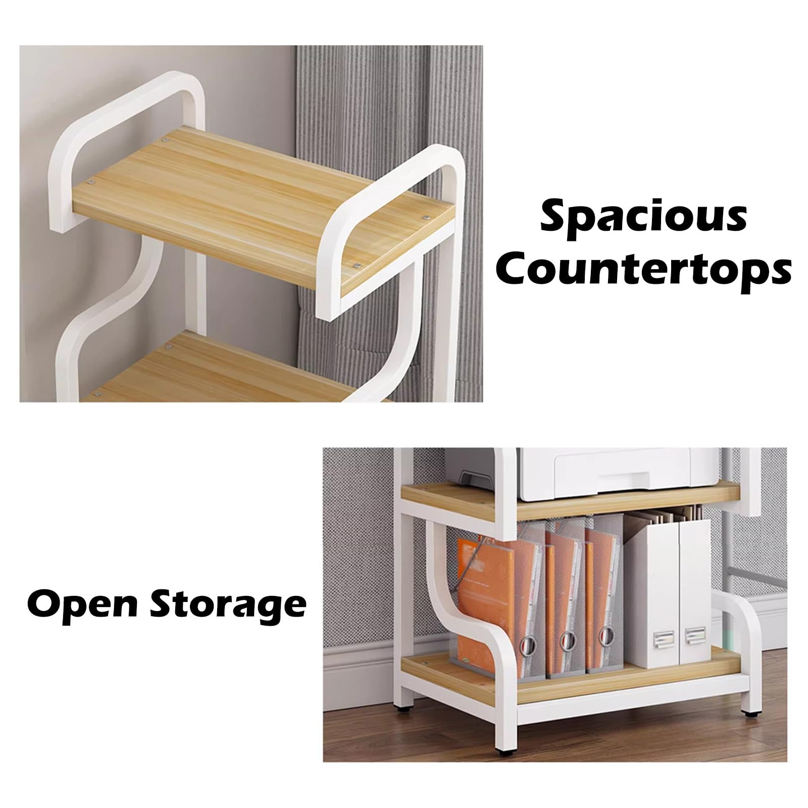 Meuble Chaine HiFi Support pour Tourne-Disque À 3 Niveaux en Bois, Support Moderne pour Amplificateur Stéréo Et Équipement Audio pour Restaurant, Chambre, Meuble Multimédia(Black-D)