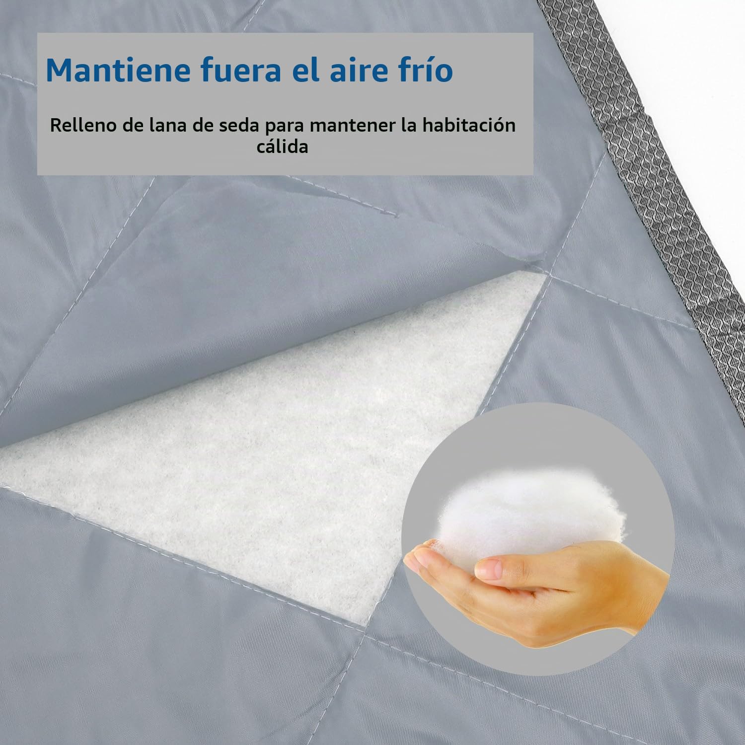 Cortina Aislante Magnética para Puertas, Aislamiento para el Invierno. Ideal para Habitaciones Con Aire Acondicionado y Calefacción. No Requiere Perforación, Fácil de Instalar. 60 x 180cm, Gris