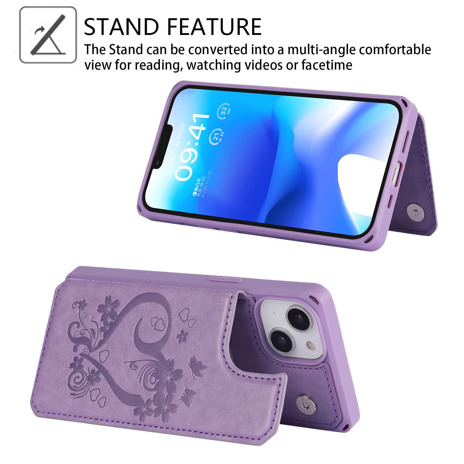 Procarcasa For IPhone 16 Pro Phone Case Wallet With Card Holder,for IPhone 16 Pro Wallet - View #12