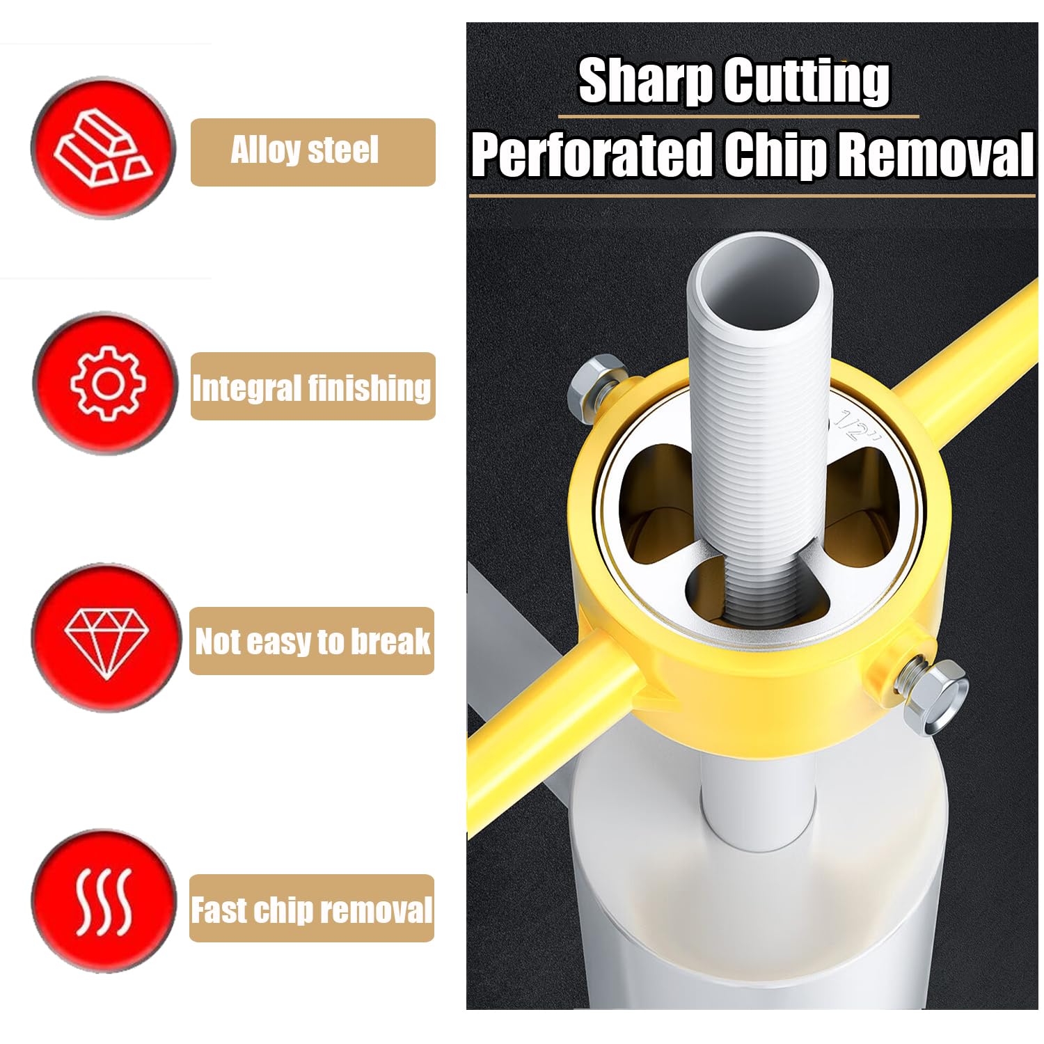 Treki 6Pcs PVC Pipe Thread Maker Tool - Image 4