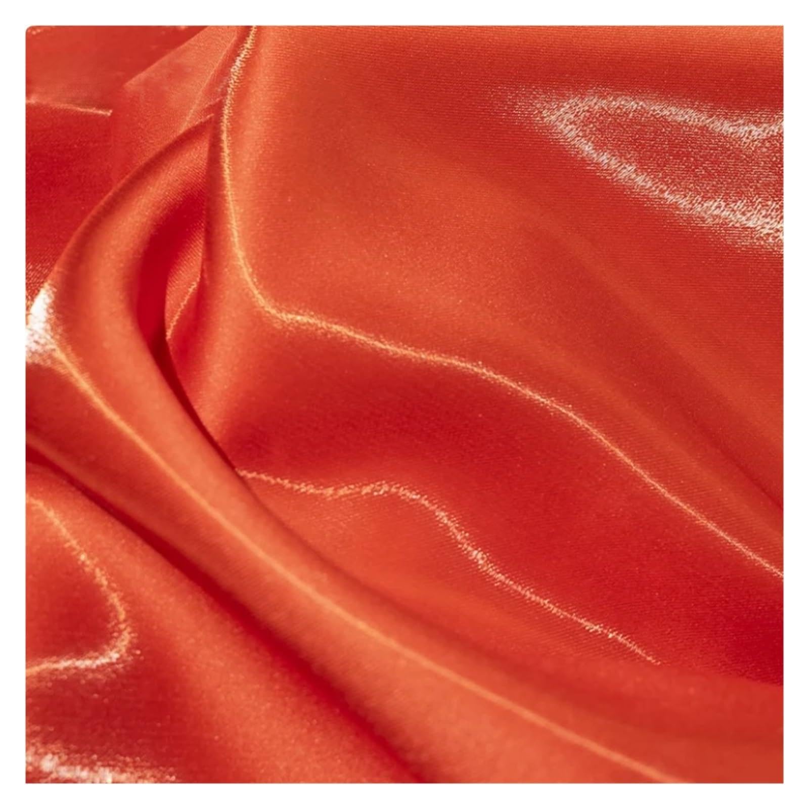 Satin Fabric Multi-Color Liquid Satin Reflective Crystal Fabric Smooth Sparkle Stiff Material for Craft(Color 35)