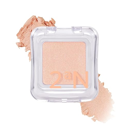 2aN Pure Glash Highlighter OR01 Peach Beam – Glass-Like Sheen Powder Highlighter for a Natural, Radiant Glow | Buildable, Long-Lasting, Lightweight Formula - PEACH BEAM - 0.8 Ounce (Pack of 1)