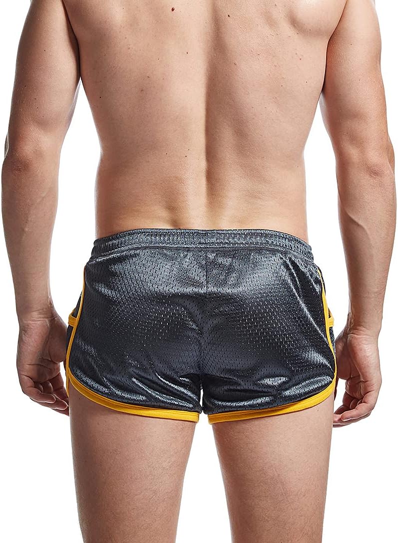 AIMPACT Mens Mesh Shorts Retro 3 Inch Sexy Side Split with Pockets Athletic Workout Running Booty Short Shorts - Image 3