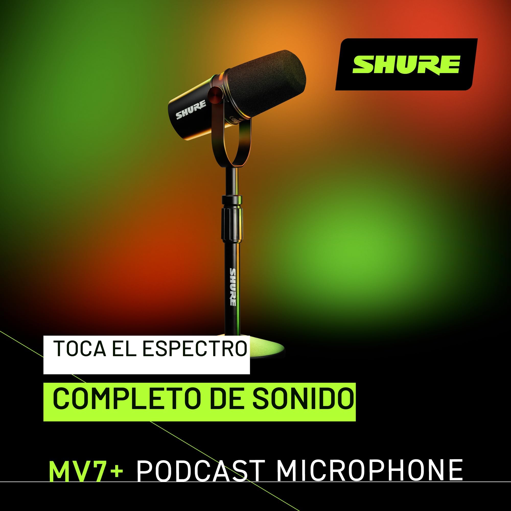 Amazon.com: Shure MV7+ - Micrófono dinámico para podcast con