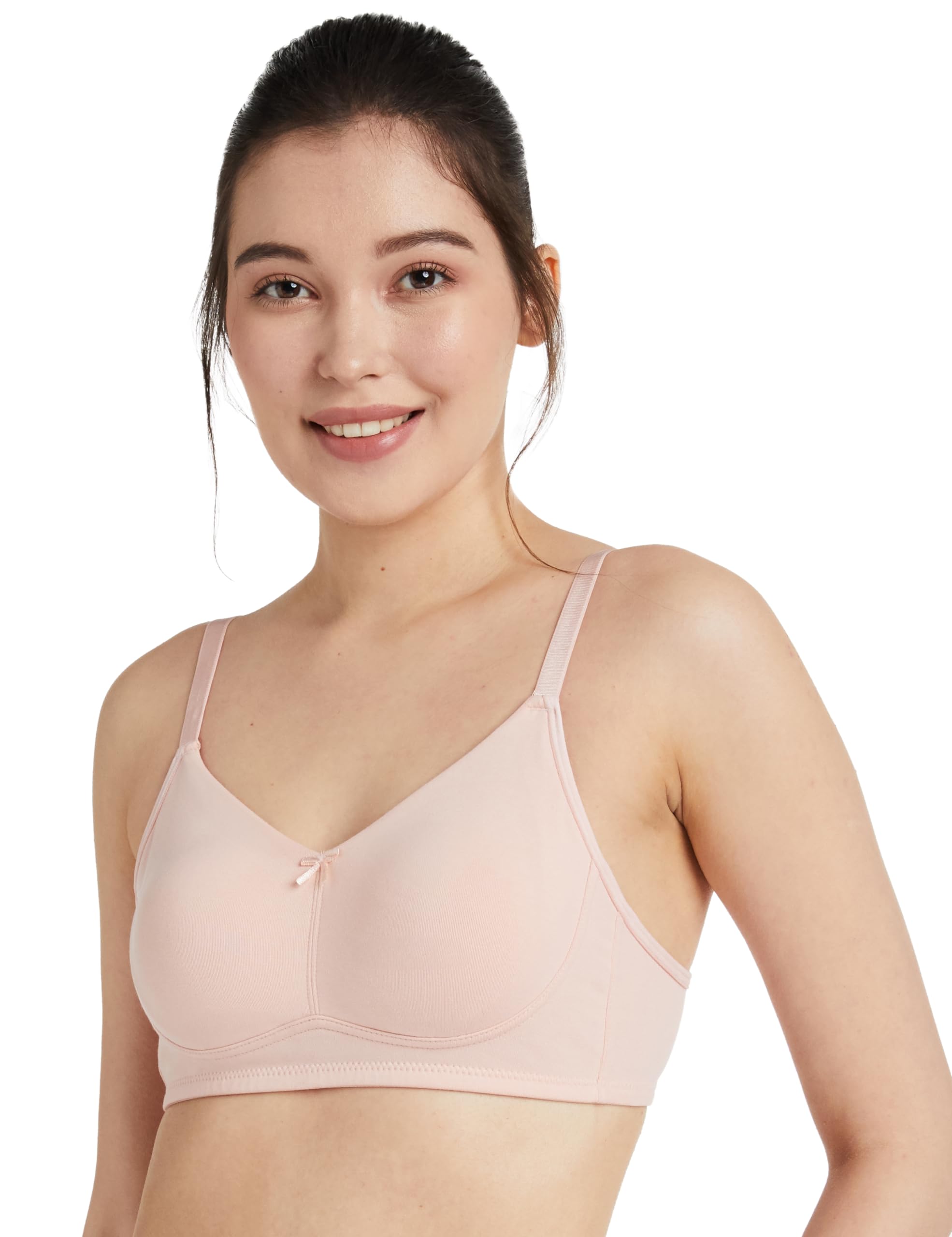 Amazon Brand - Symbol Women's Cotton Stretch Non Padded Wire Free Full Coverage Lift Up Bra