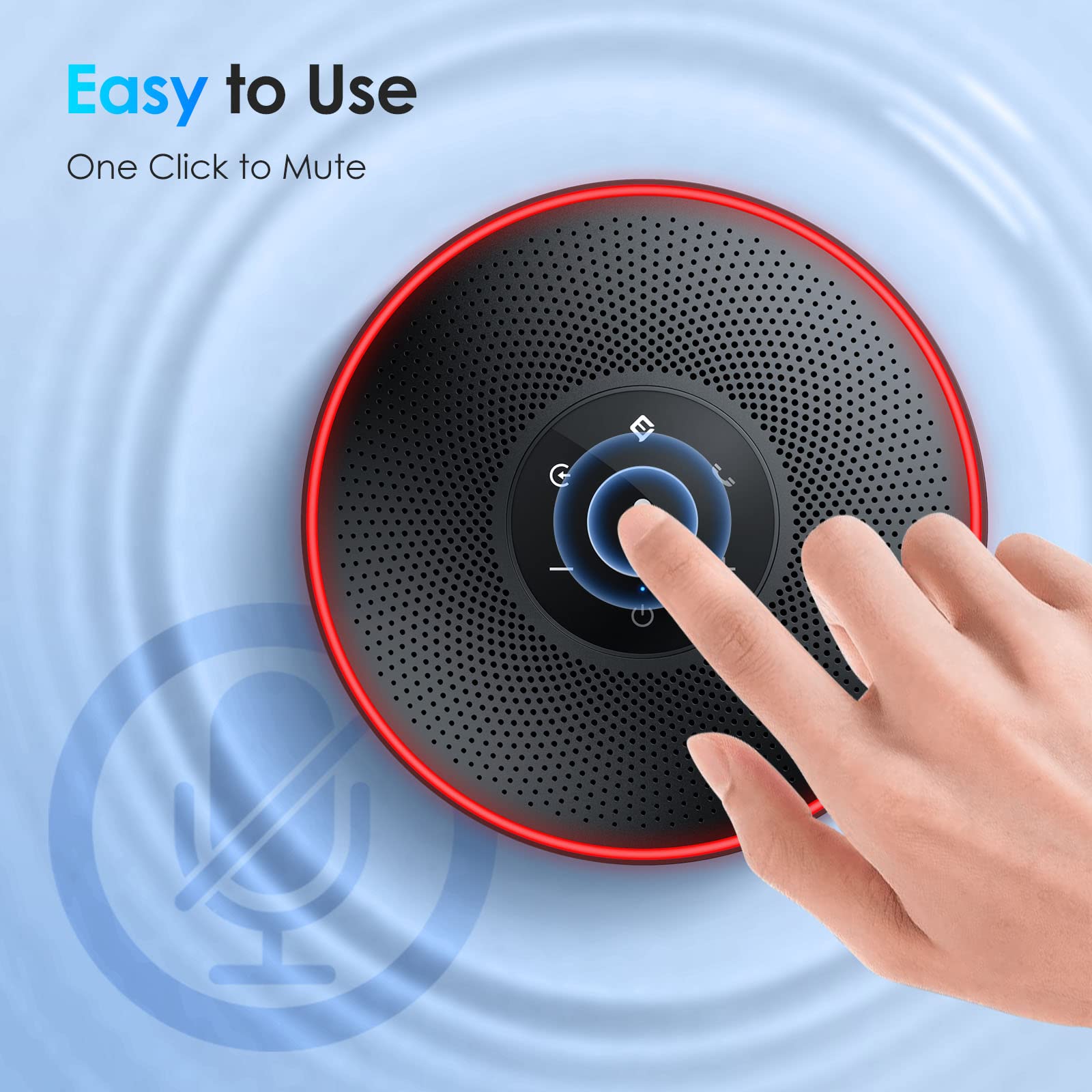 EMEET M220 Bluetooth Speaker - Daisy Chain & 16 Attendees -8