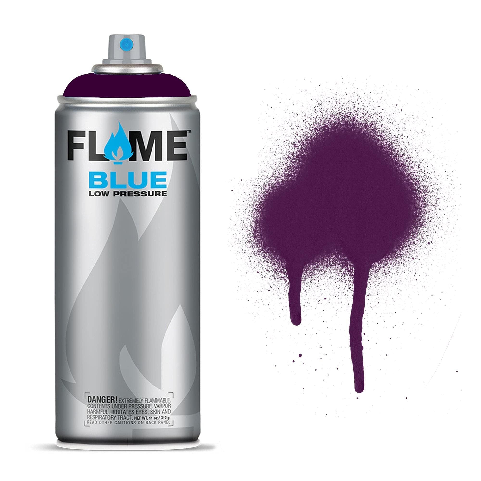 Molotow Traffic Purple Dark Fb-318 Flame Blue Spray Paint - Matt Acrylic 400Ml Can