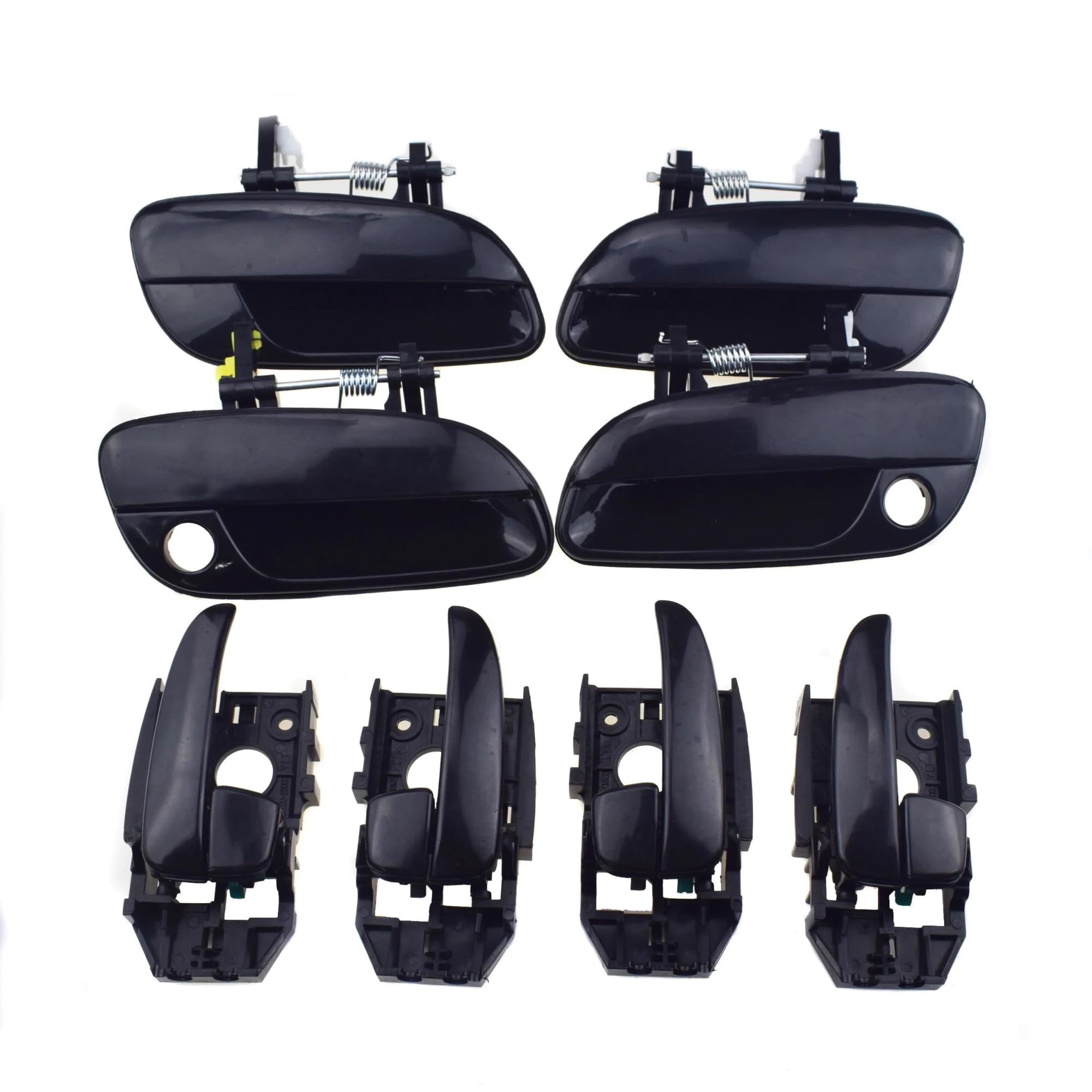 POQWERIQ Car Outside & Inside Door Handle Front Rear Left Right for Hyundai for Elantra 2.0L 2001 2002 2003 2004 2005 2006