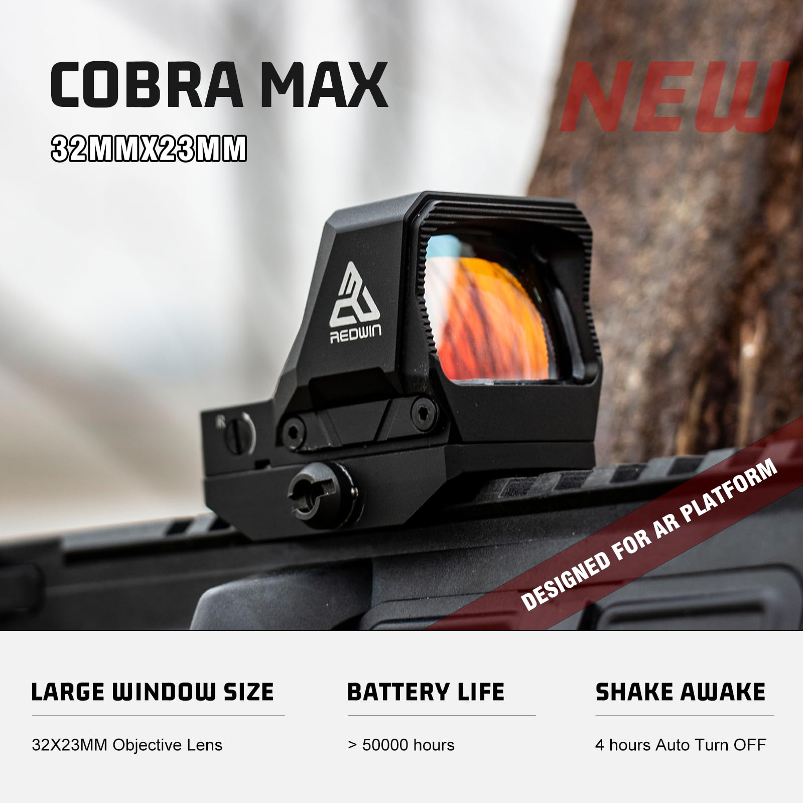 Amazon.co.jp: Red Win Cobra Max レッドドットサイト32x23mm 大型