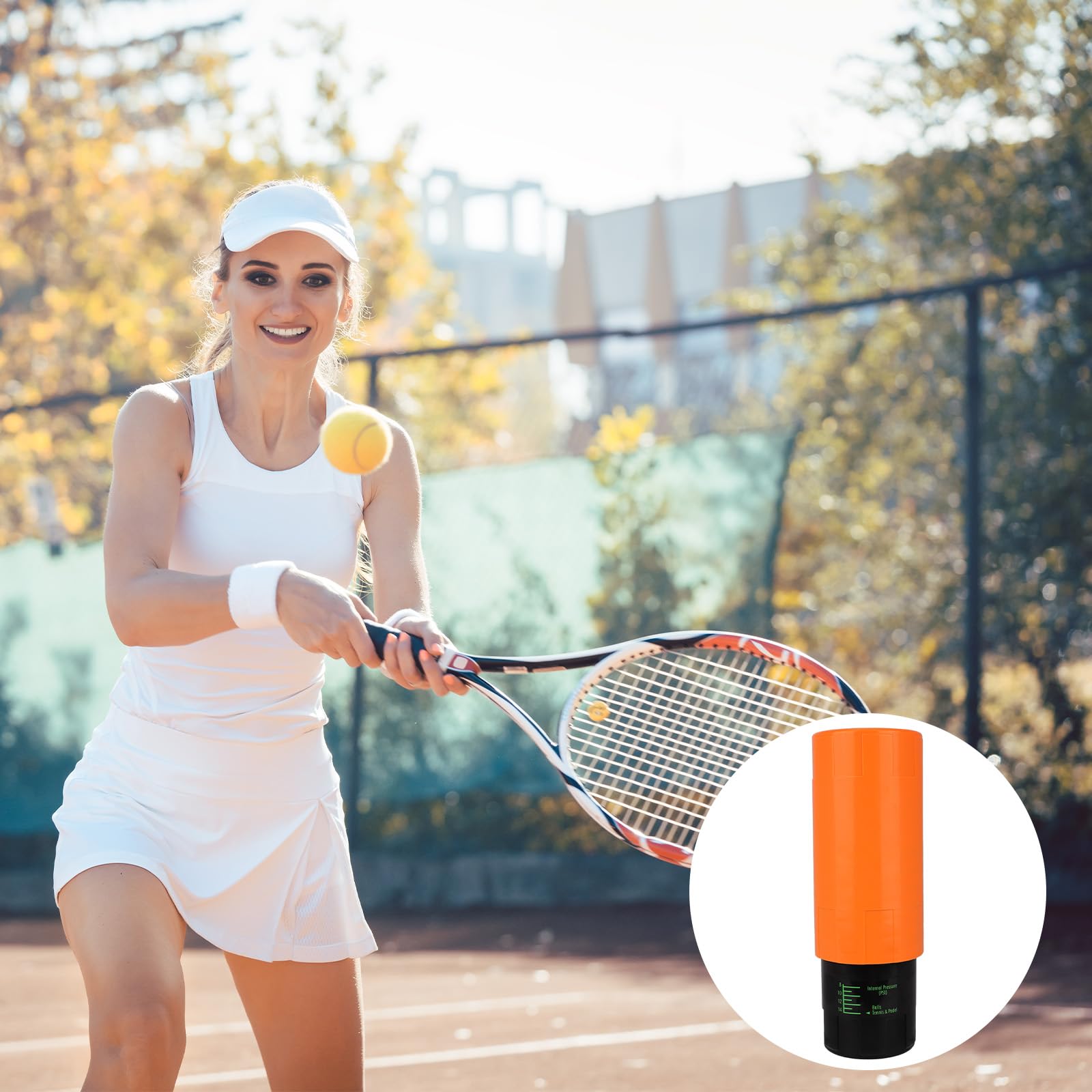 Contenitore Pressurizzatore per Palle da Tennis, Contiene 3 Palline Camera Pressione 14 PSI per Palline Tennis Risparmiatore Contenitore Ermetico Mantiene Rimbalzo Fresco Riutilizzabile