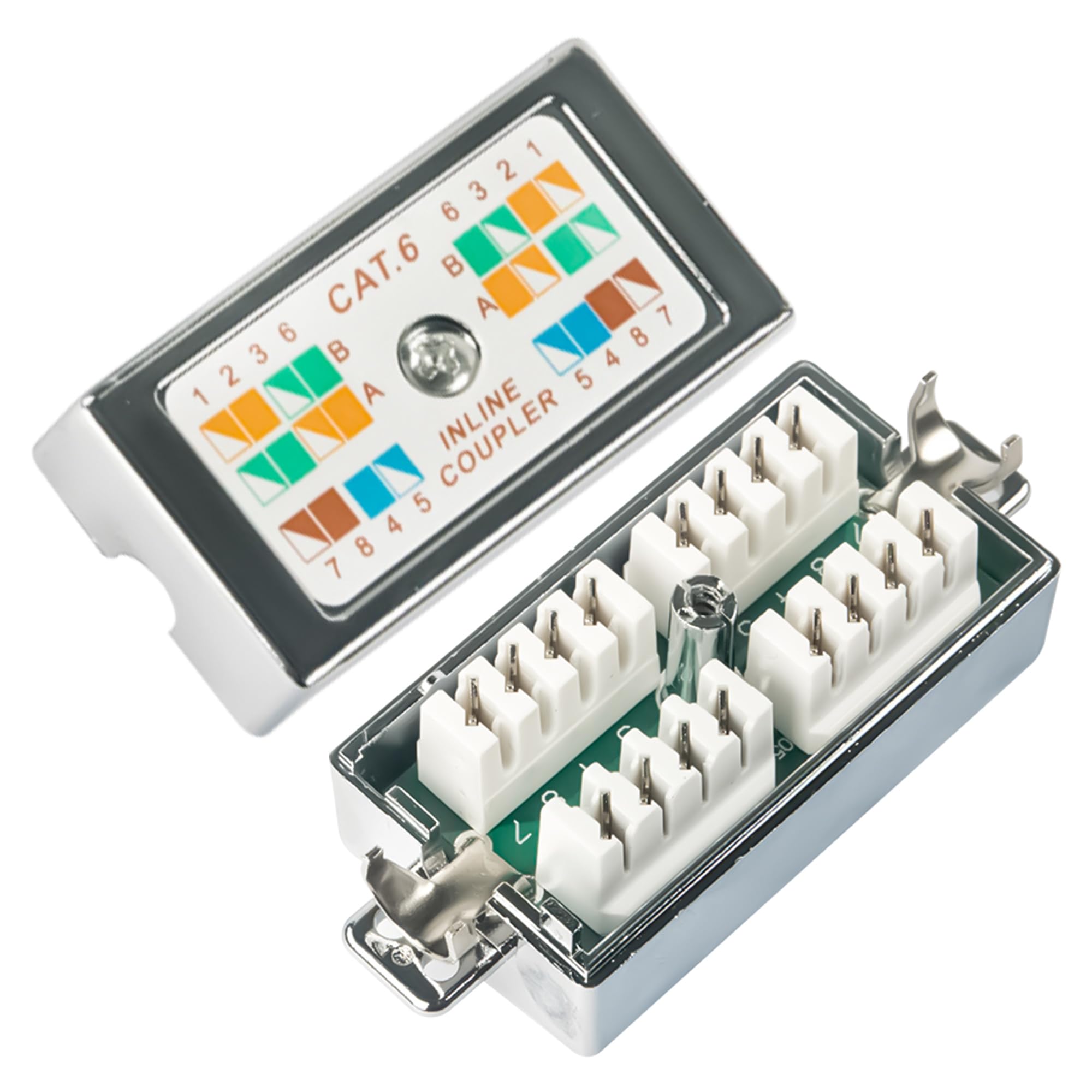 2 modules de connexion LSA Cat6 et Cat5 blindés pour câbles de pose et réseau