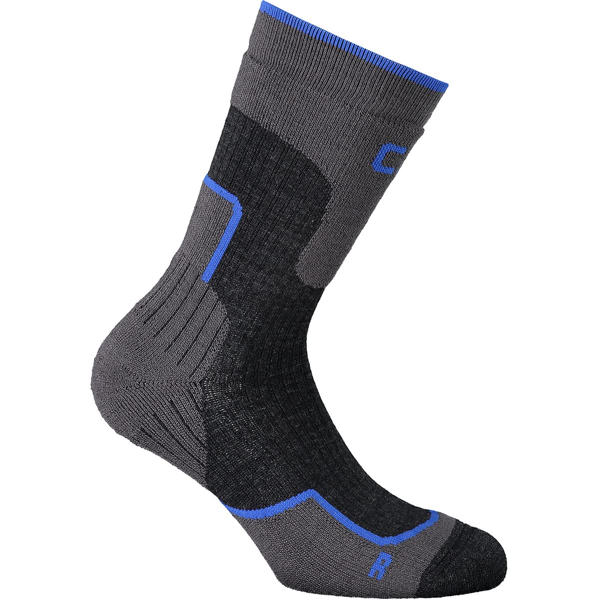 CMP - Trekking Sock Wool Mid, Titanium-Royal, 46/48