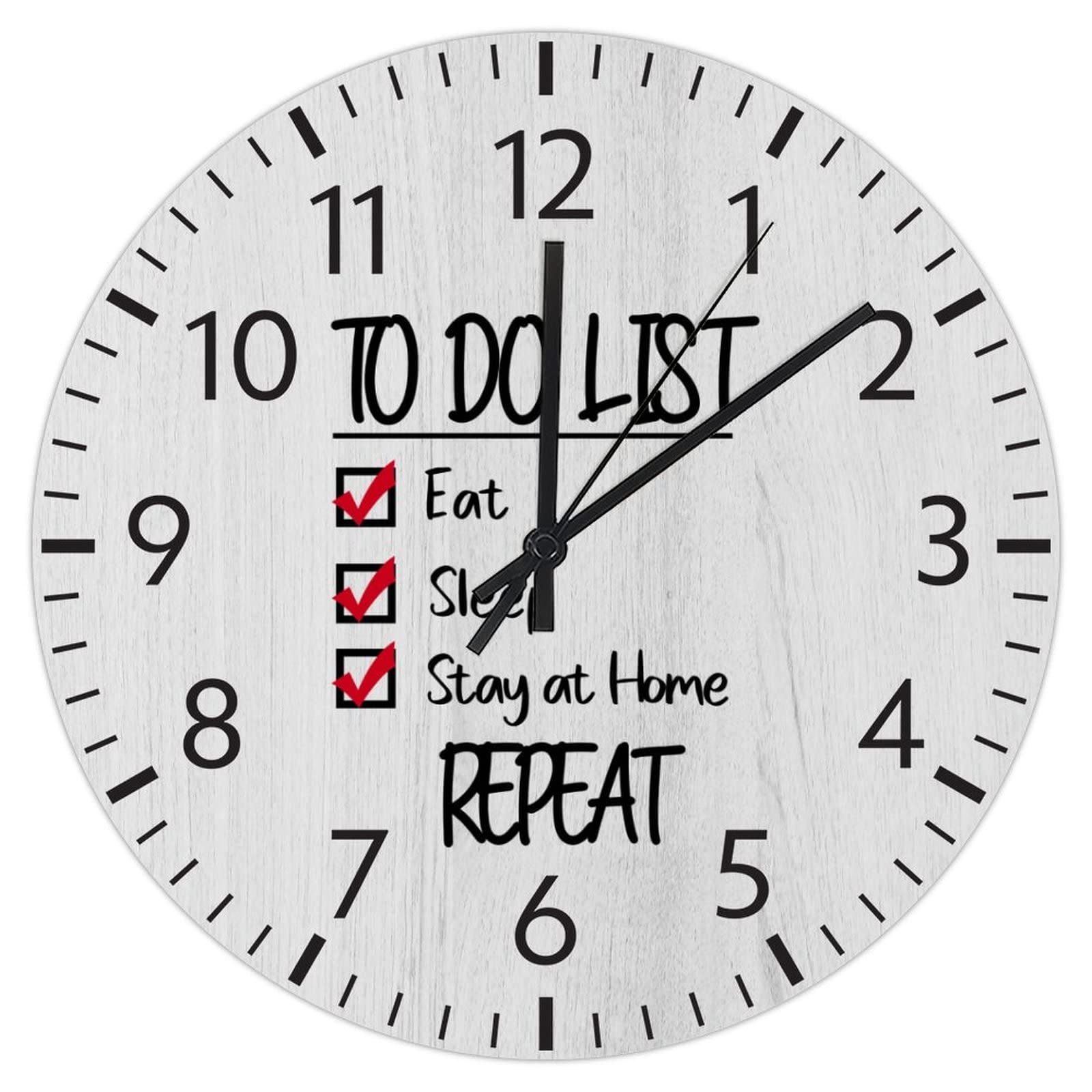 Grande horloge murale pour chambre et bureau sans aucun bruit