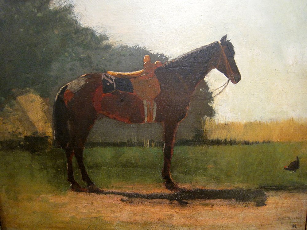 Lámina Winslow Homer Saddle Horse para decorar tu estudio con un toque rústico
