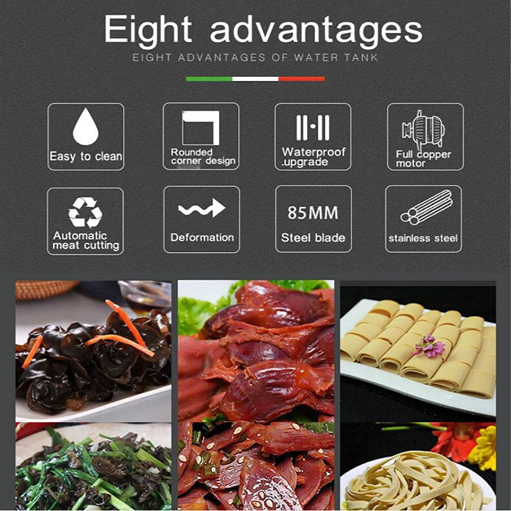 Cristal eléctrico de Carne para el hogar, máquina de Carne de Carne Comercial Potente, máquina de Cinta, Molinillo de Carne Multifuncional,7MM