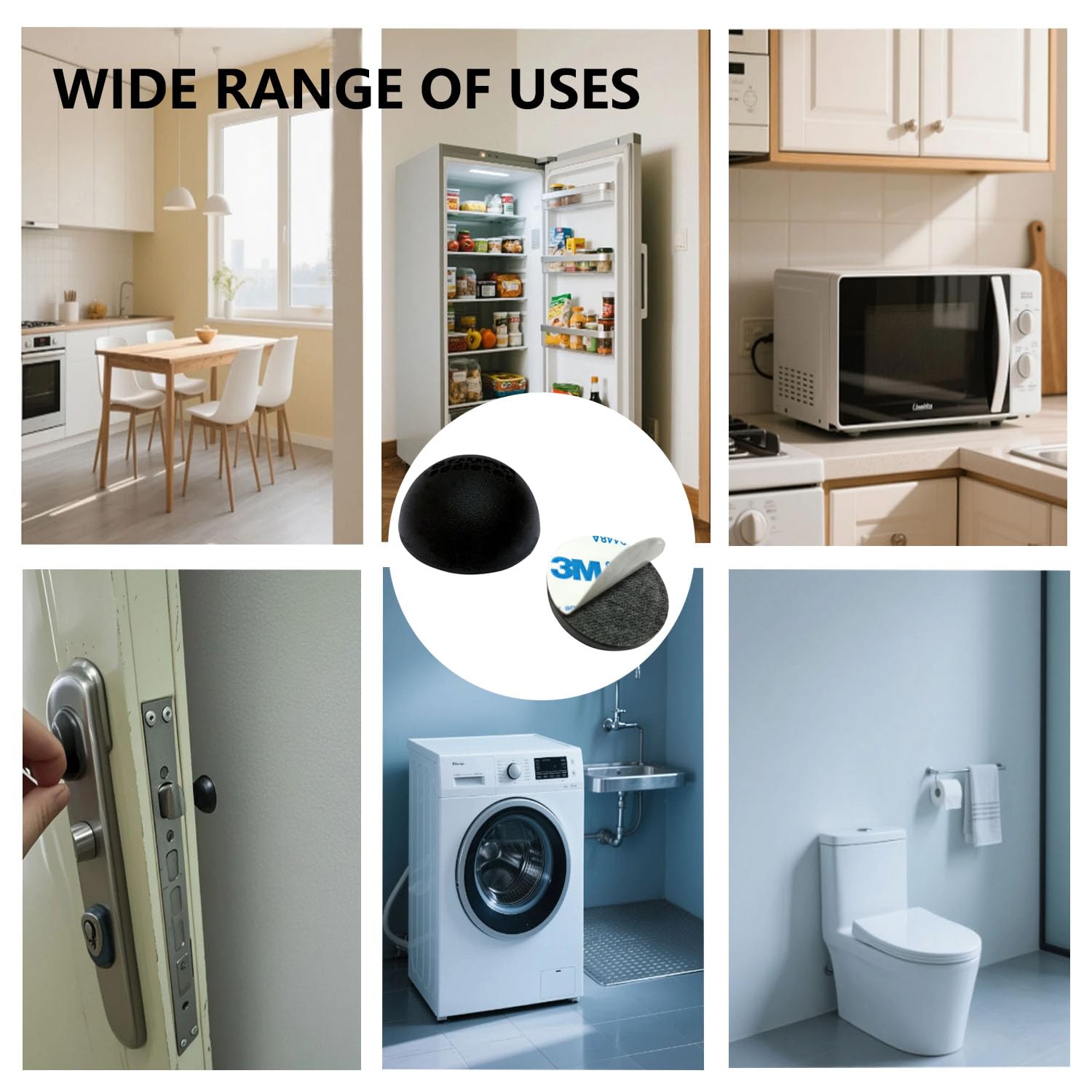 100 Pièces Tampons De Table En Verre,Patin Antiderapant Tampon Antidérapant Silicone Amortisseur Porte Placard Entretoises - Bricolage