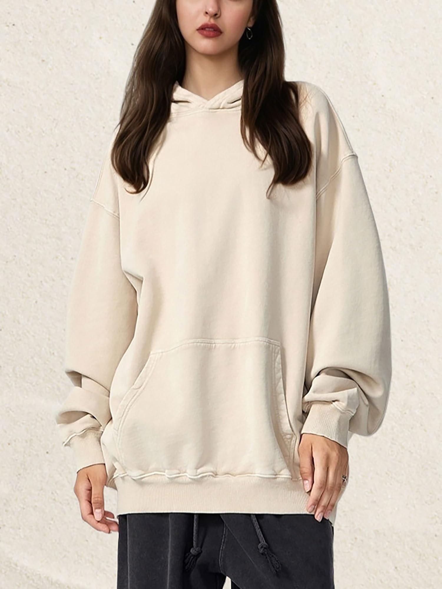 Felpa Oversize Con Cappuccio Per Uomo E Donna, Felpe Con Cappuccio Per Coppie Con Effetto Vintage Batik Sfumato, Hoodie Unisex Con Lavaggio Acido, Stile Streetwear