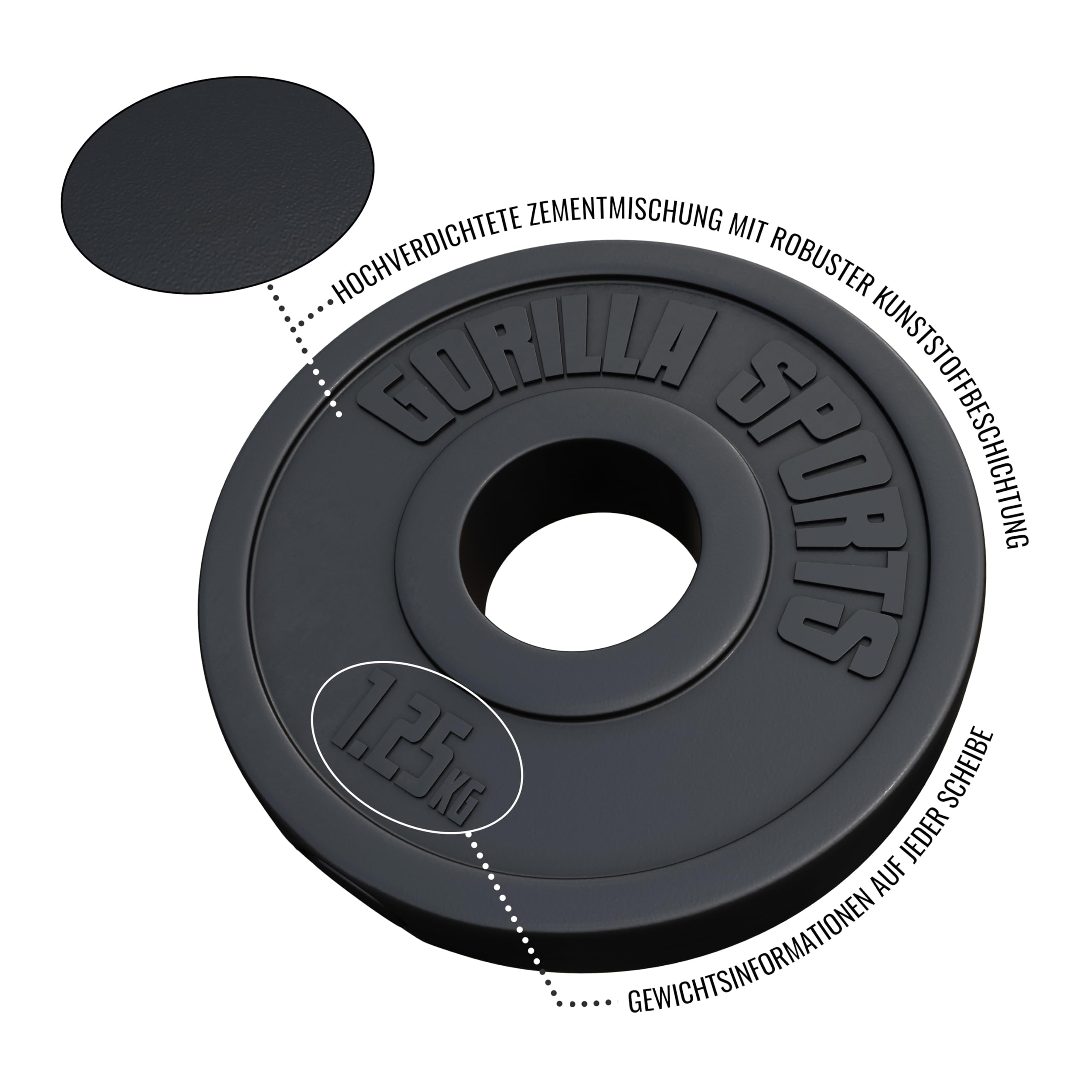 140 kg Olympische Halterset met Bumper Plates - 50/51 mm - Gorilla Sports