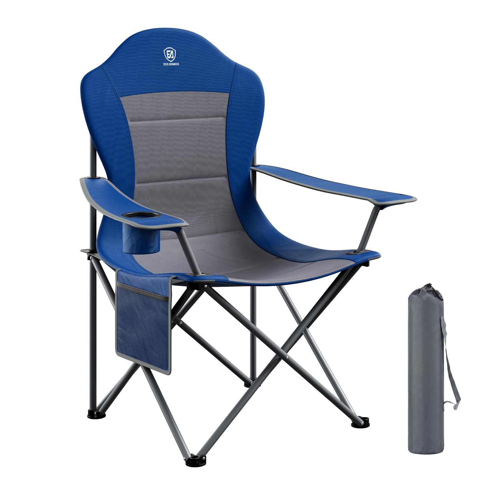 EVER ADVANCED High Back Folding Camping Chair