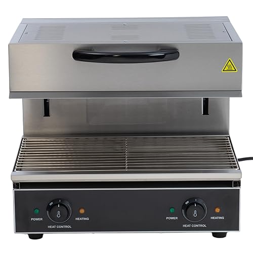 Miniatura 2 de FSE SAL-4000W - Asador eléctrico de salamandra de 23 pulgadas con diales de control infinito, 4000 W