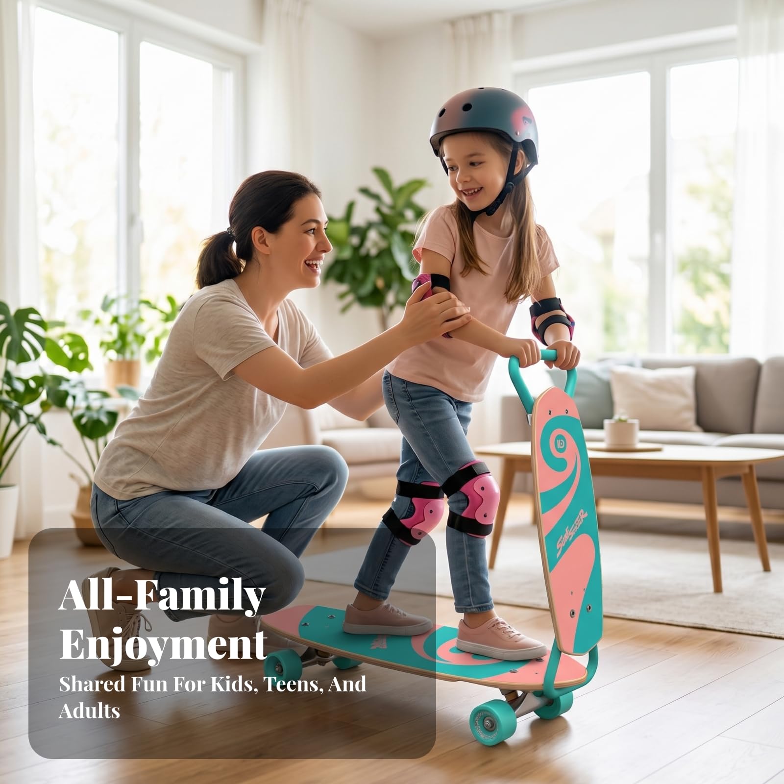 Attrezzatura Sportiva per Bambini Tavola Skate Monopattino con Materiali Acero Lega Alluminio E PU per Durata E Adatta a Gioco, color to 2