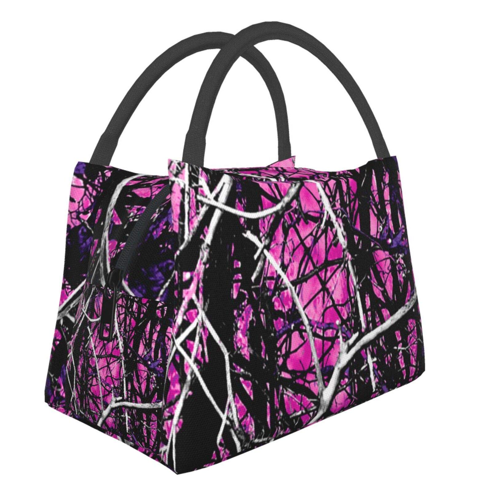 Muddy Girl Camo Portable Insulation Bag Tote Bag Storage Small Tote Bag