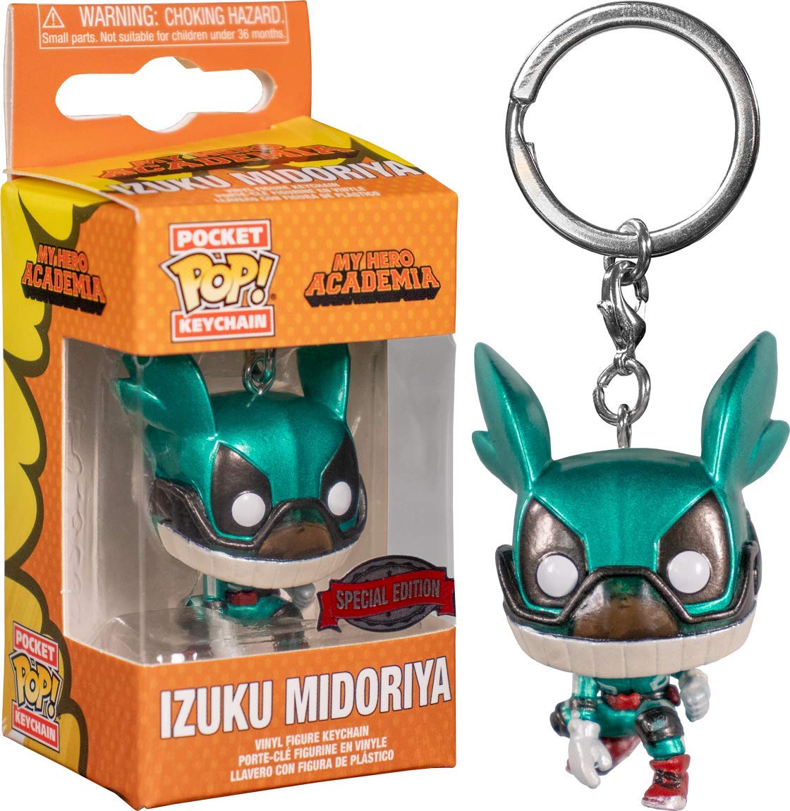 Funko Pop Keychain Llavero My Hero Academia Izuku Midoryia Efecto metalico edicion Especial