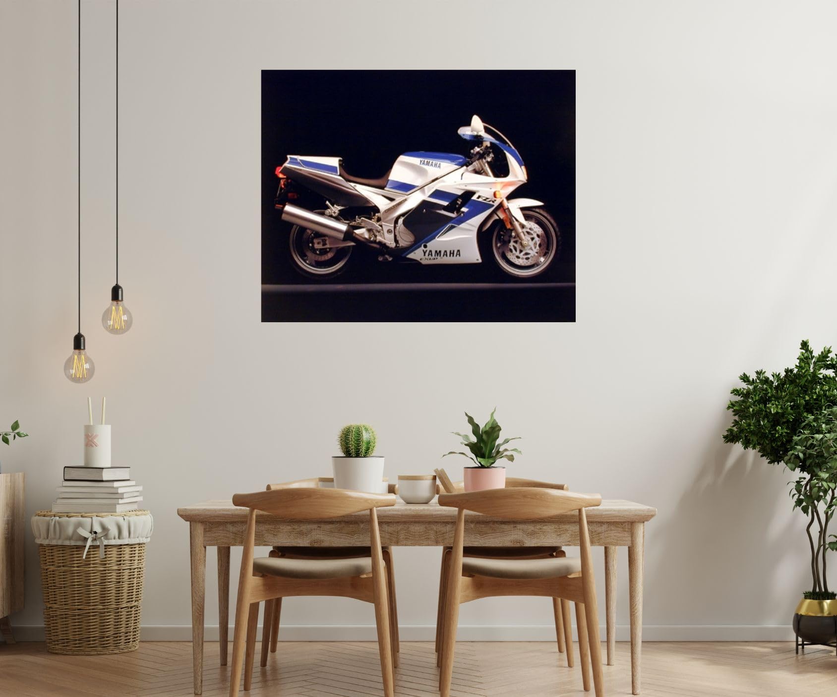 ポスター　横　特寸法　レーサー　オートバイ　額装仕上げ品 Amazon.co.jp: スポーツバイク ヤマハ FZR Exup gsxr オートバイ 壁