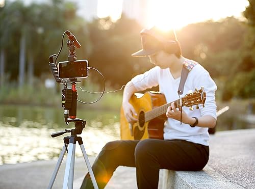 Miniatura 4 de Saramonic Micrófono XLR y adaptador de audio de guitarra de 0.250 in con conector de salida Lightning Micrófono de video profesional (SMARTRIGDI)