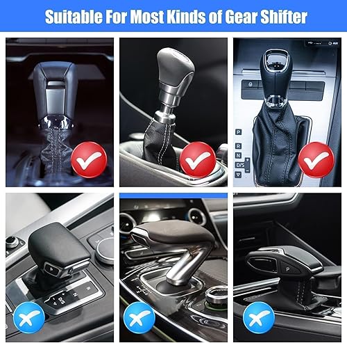 Miniatura 6 de PSLER Elegante sudadera con capucha para palanca de cambios de coche, cubierta para palanca de cambios, sudadera con capucha para palanca de