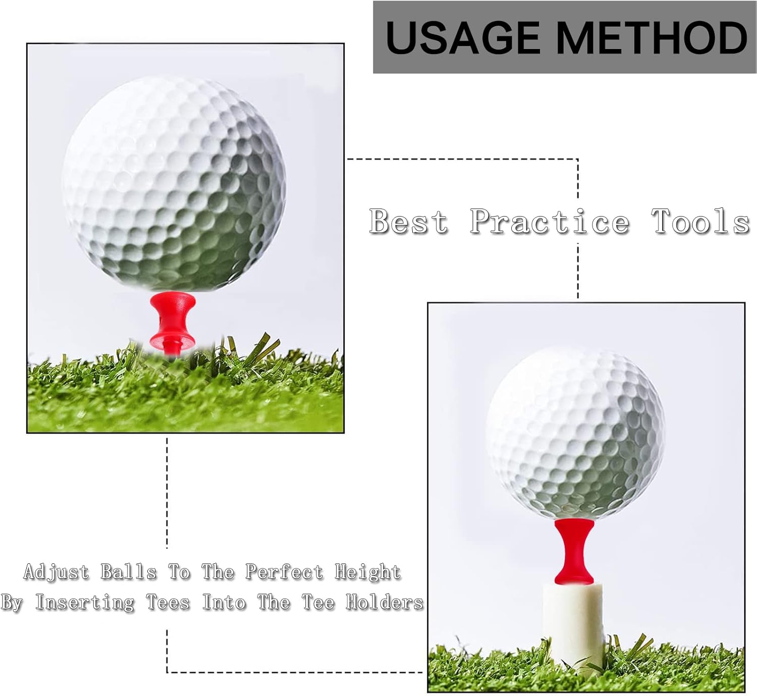 review BRAMASOLE Golf Tees Plastic Unbreakable Step Down Assorted Castle Tee Value 60 Pack Size 2-3/4 2-1/4 1-3/4 Inch Long Short Mixed, Reduced Friction Side Spin for Men Women Golf Practice