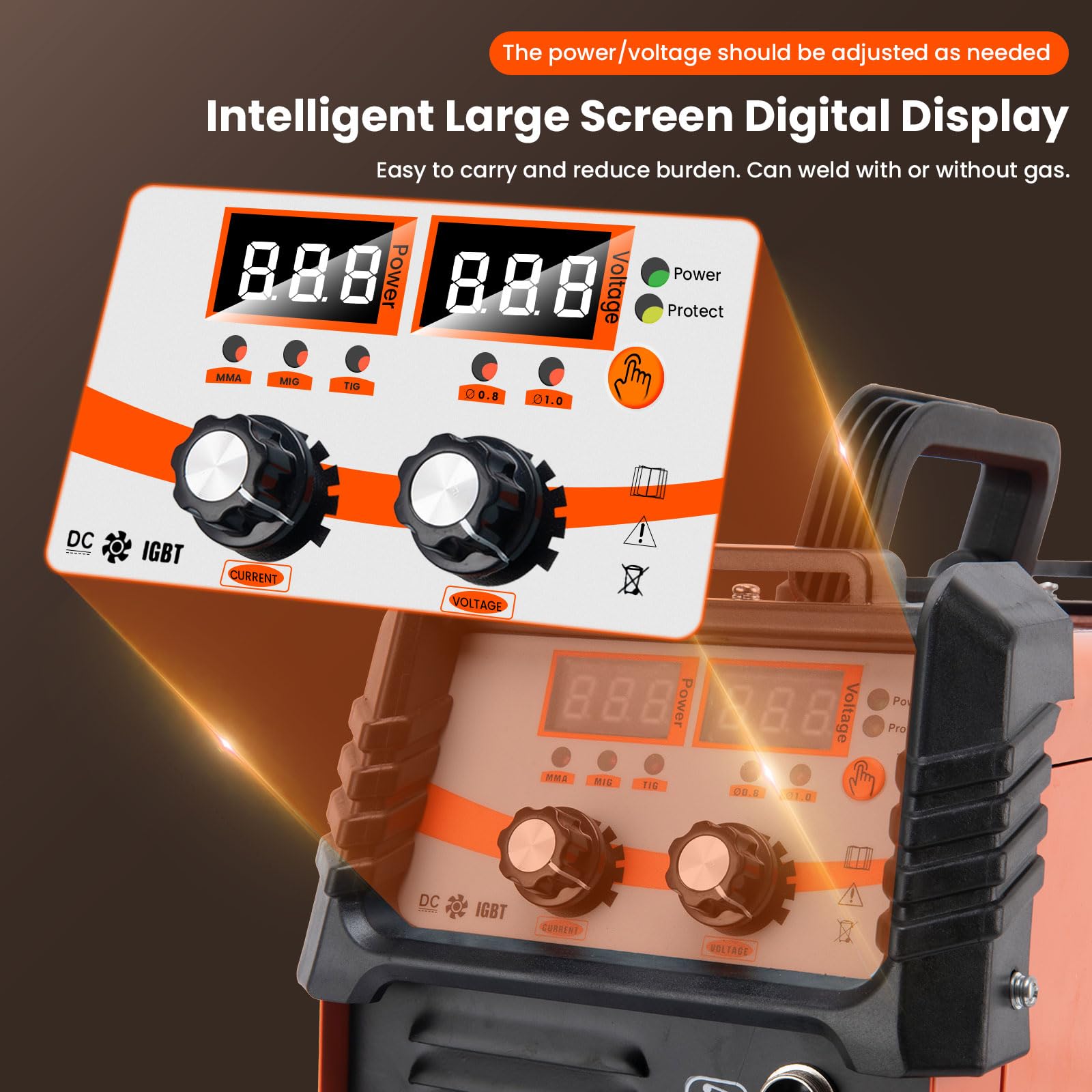 Snapklik.com : 135A MIG Welder,110V Flux Core MIG Welder/Lift TIG/Stick ...