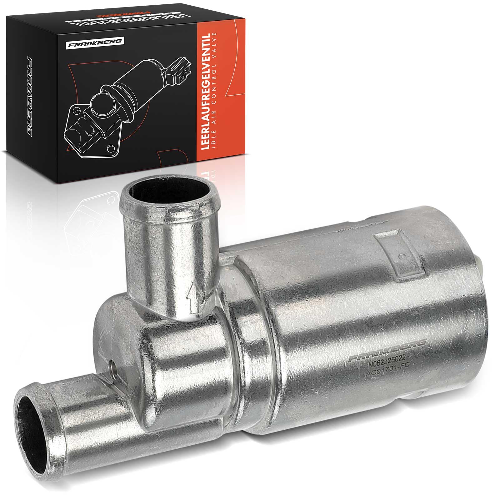 Frankberg Válvula de control de aire de ralentí 195321101701 | Compatible con: 9E3, Caravana Kadett E T85, S70 874, 164 164, 900 I AC4 AM4, 940 944, 940 II Familiar 945, 480 E 482