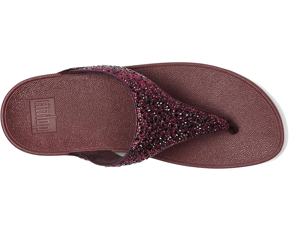 FitFlop Lulu Crystal-Mix Toe-Post Sandals - Top View