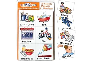Activity Magnets for Visual Schedules for Autism Activities for Kids