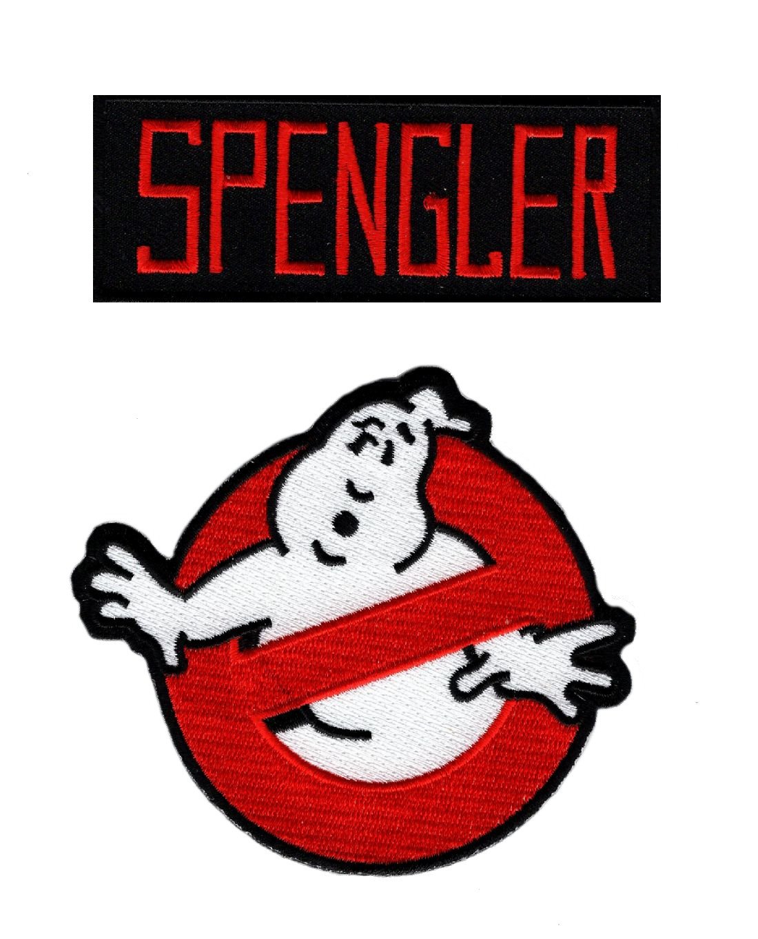 Amazon.com: MiltacUSA Ghost Busters Spengler Name Tag &amp; No Ghost Iron ...
