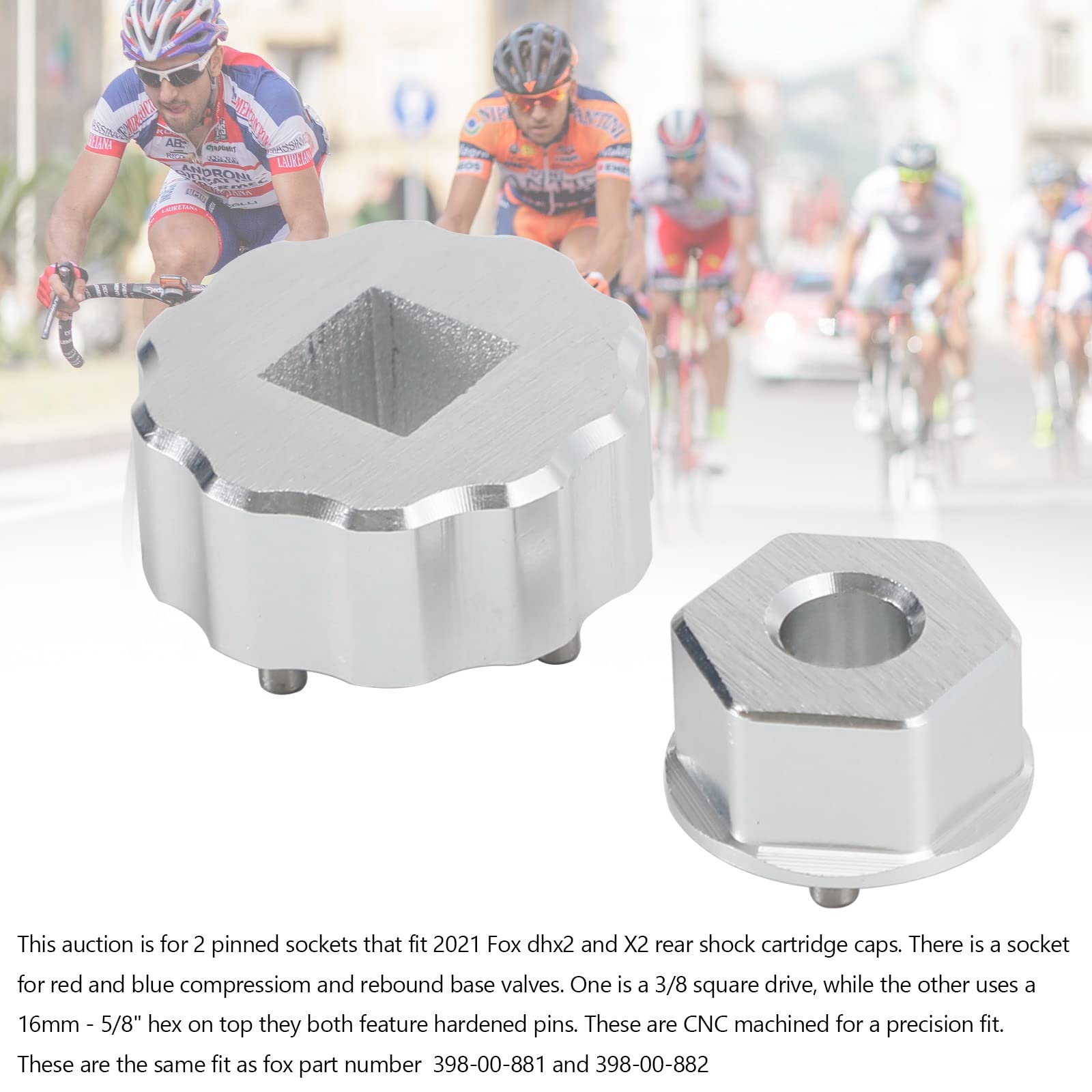 Areyourshop Base Valve Tool Set for 2021 Fox Float DHX2/X2-398-00-881/398-00-882 for Bikes Bicycle