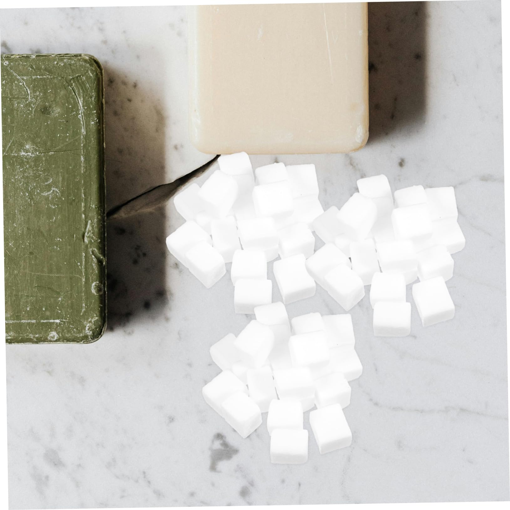 HOMSFOU Base di Sapone Bianca e Schiuma Ricca Ingredienti Naturali 400g per Progetti di Sapone Fai da Te e Creazione Artigianale