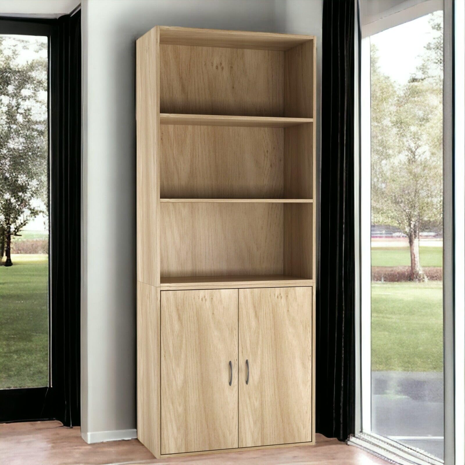 Estantería Madera De Teca 4 Niveles