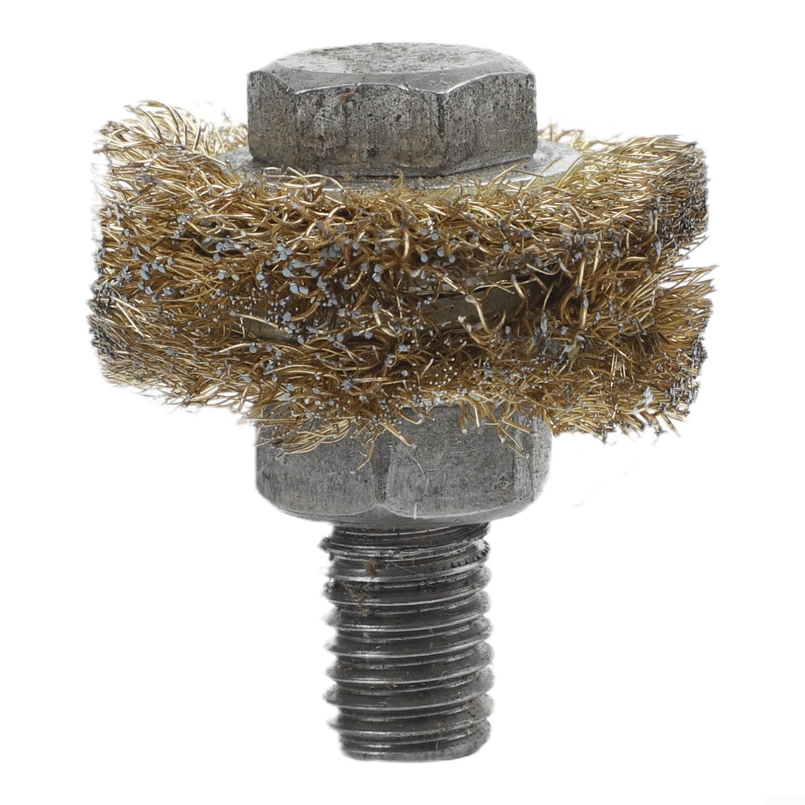 Cepillo de alambre de acero para máquina de limpieza de tuberías de caldera, cerdas de acero para eliminar el hollín y la suciedad, compatible con adaptador de taladro eléctrico, 35-60 mm (40 mm)