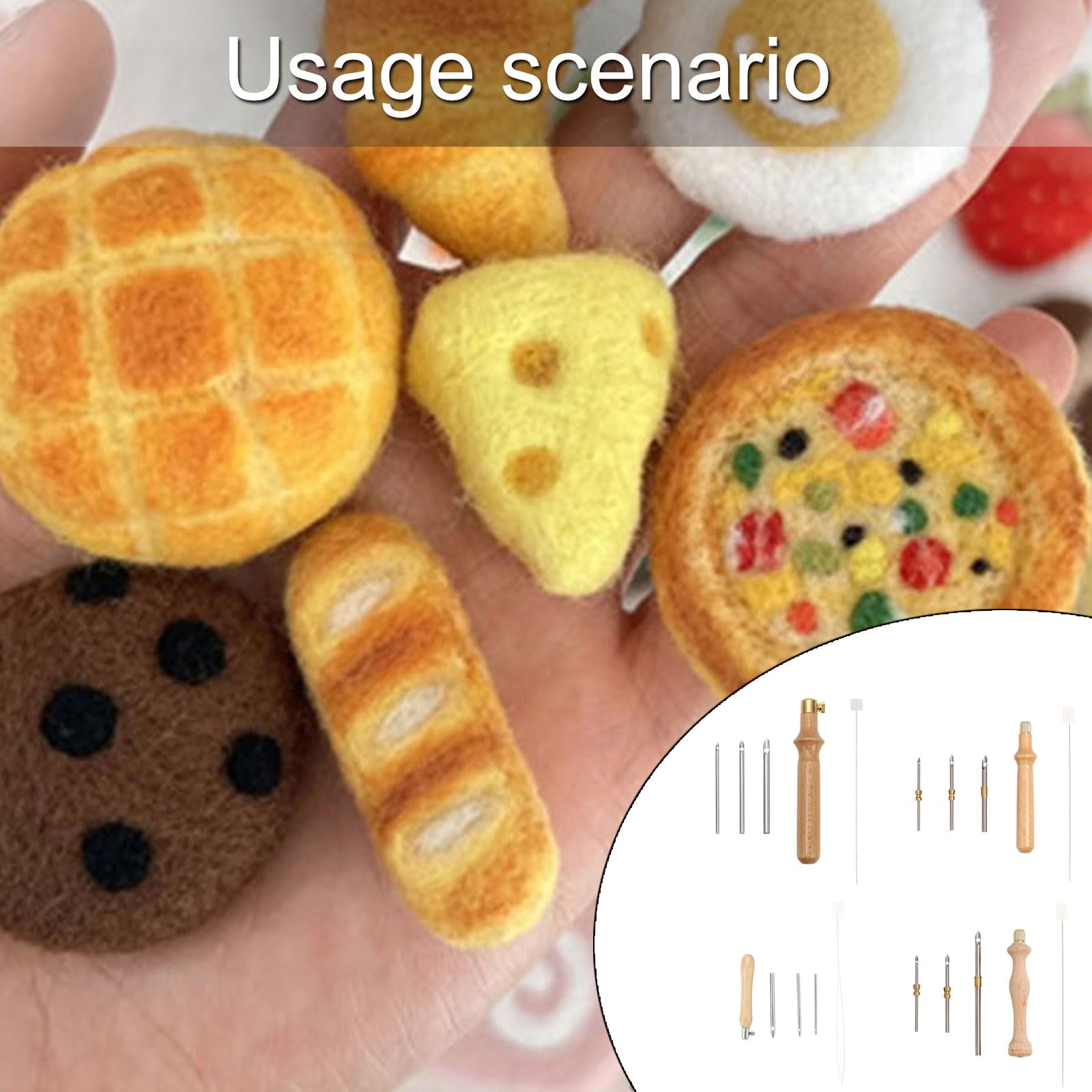 Punched Needle Tool Set Adjustable Embroidery Punched Needle Embroidery Pen Sewing Accessories for Craft Hobbyists