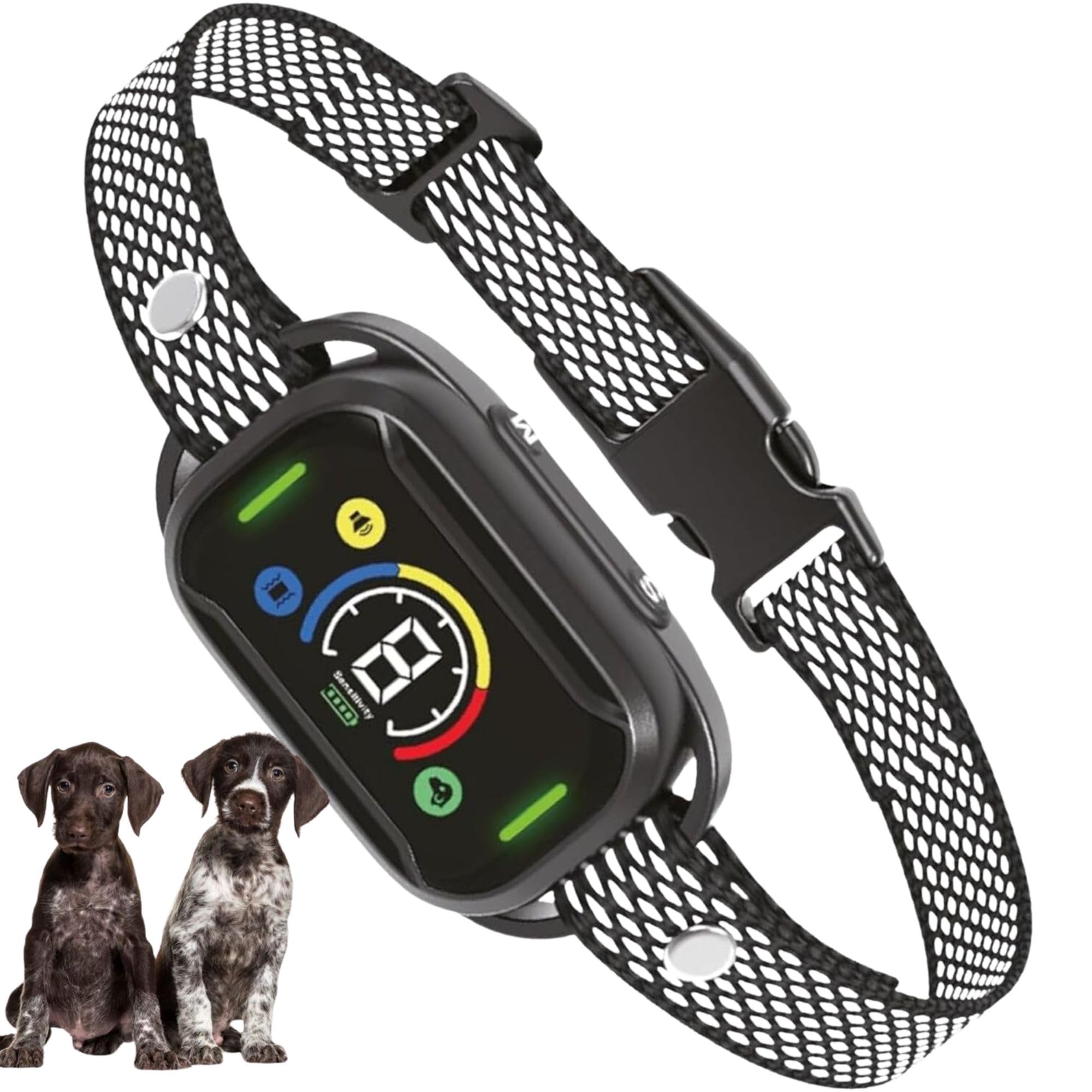 Collar Antiladridos y Adiestramiento Vibración para Perros | Tamaño Ajustable |7 Niveles de Vibración y 3 Modos de Trabajo | Recargable y Resistente al Agua | Cumple Ley Bienestar Animal 2024