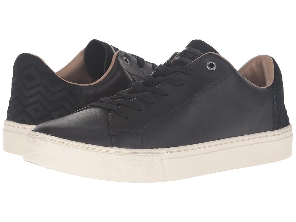 

TOMS Lenox (Black Leather) Men's Lace up casual Shoes