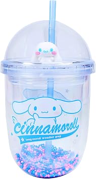 Cinnamoroll Soda Cup with Lid and Straw, Officially Licensed Sanrio Gift