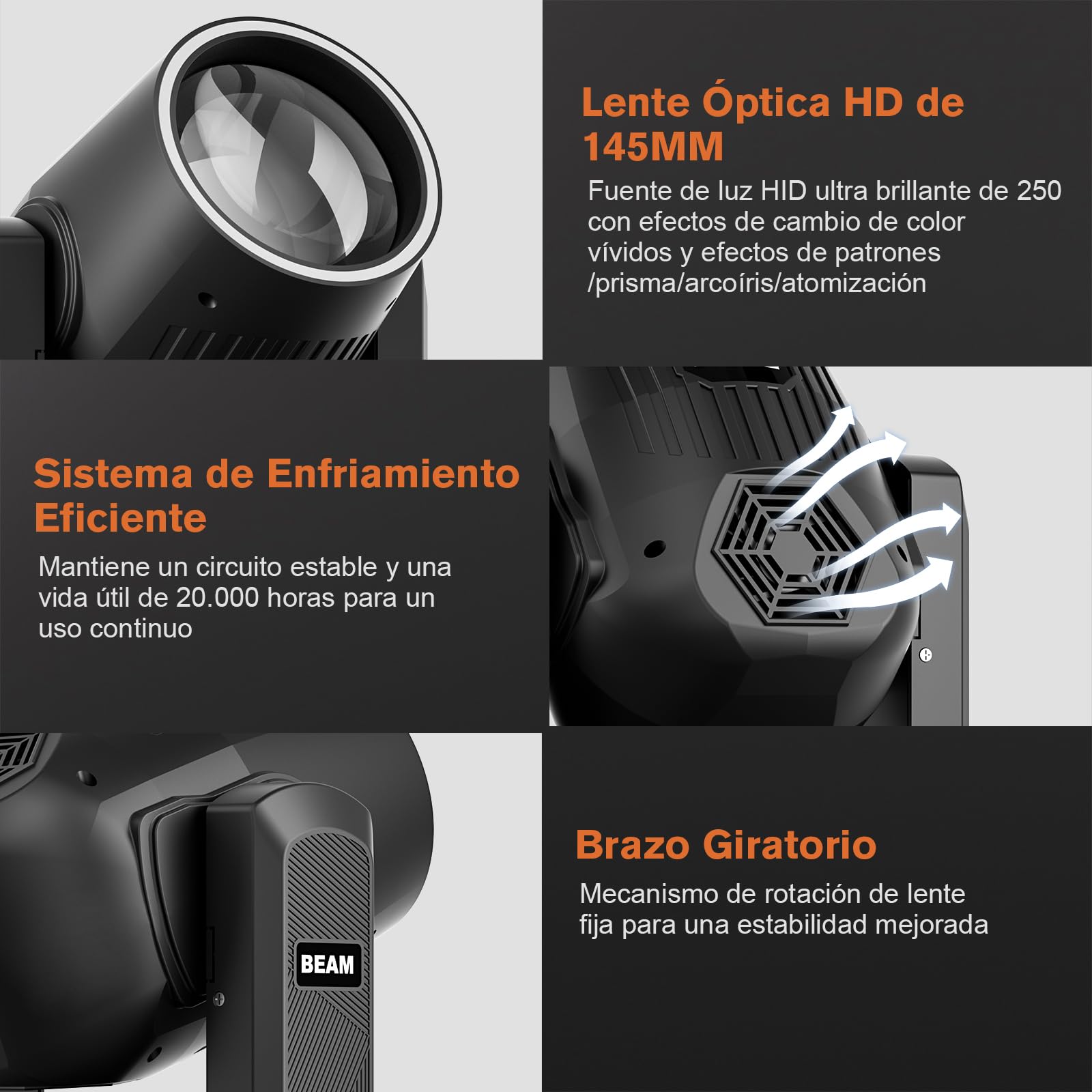 2 pezzi Teste Mobili LED 295W Beam Mini illuminazione di scena 14 Colori 14 Gobos Prisma nebulizzazione Focus Luci Palcoscenico per DJ Discoteca Natale Club Spettacolo Bar Festa